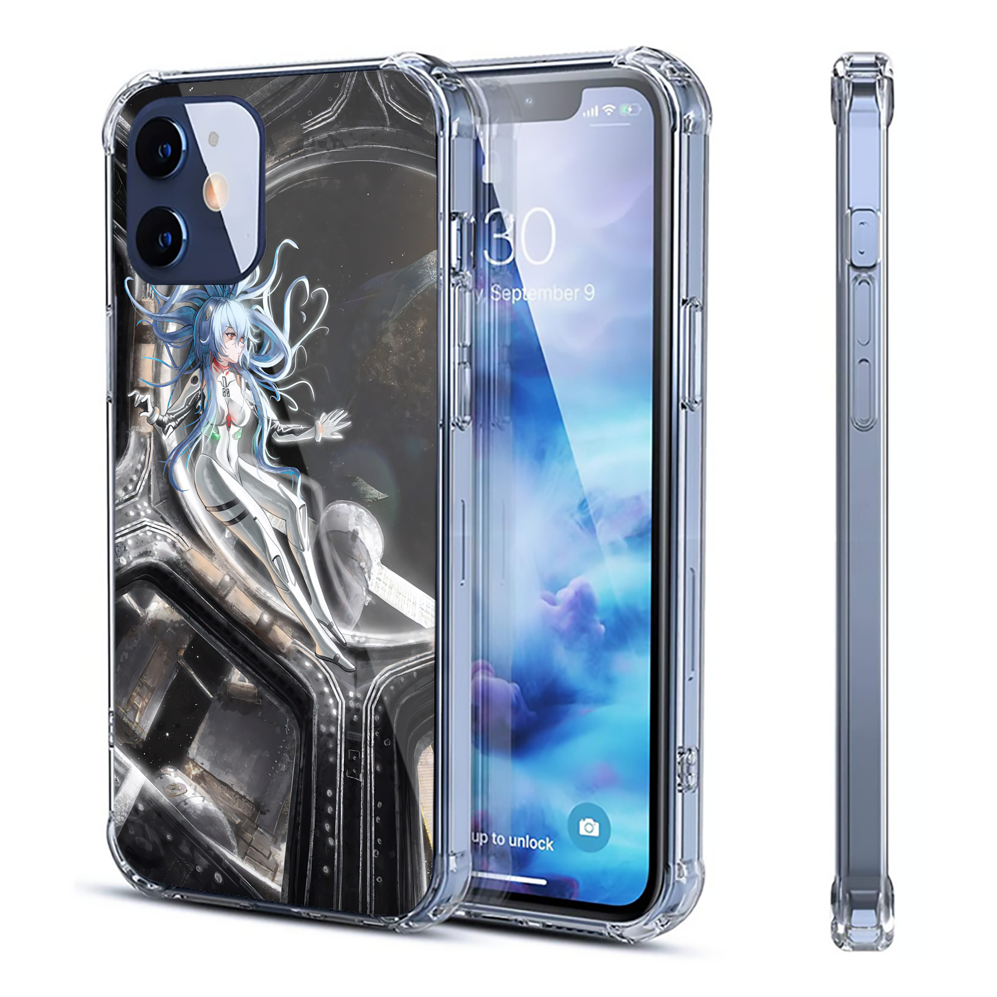 （画像用） EVA 新世紀エヴァンゲリオン 【iPhone 12シリーズ対応】透明スマホケース（クリアソフトケース）